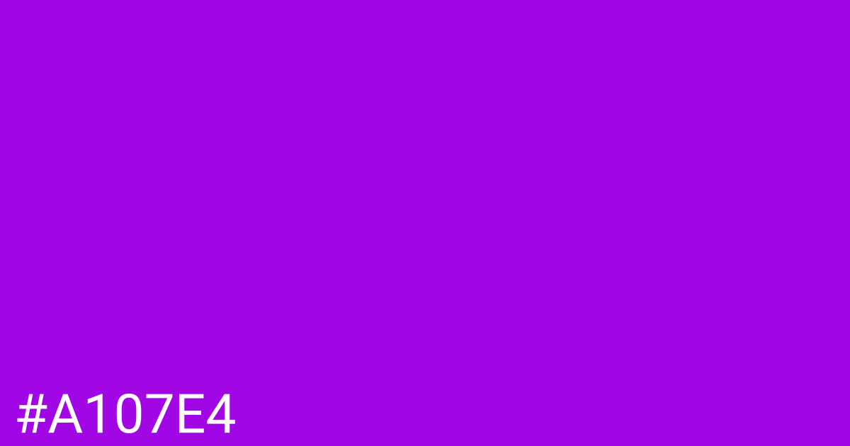 Hex color #a107e4 graphic