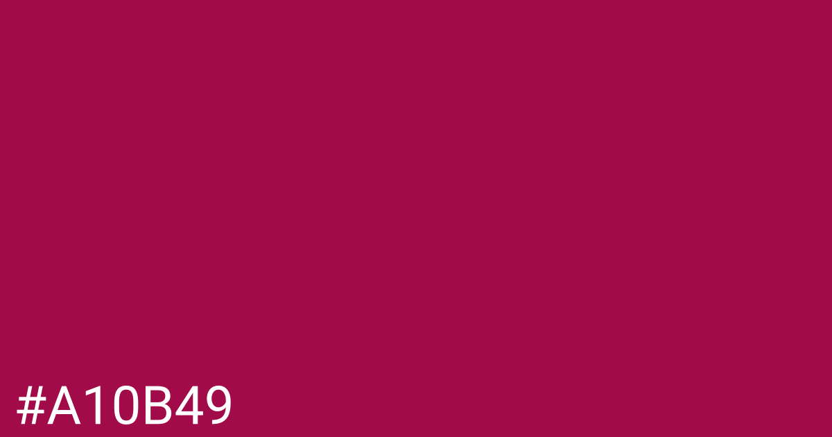 Hex color #a10b49 graphic