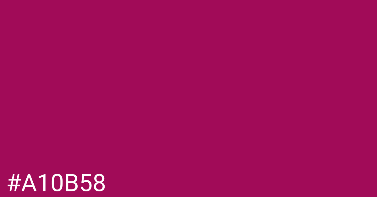 Hex color #a10b58 graphic