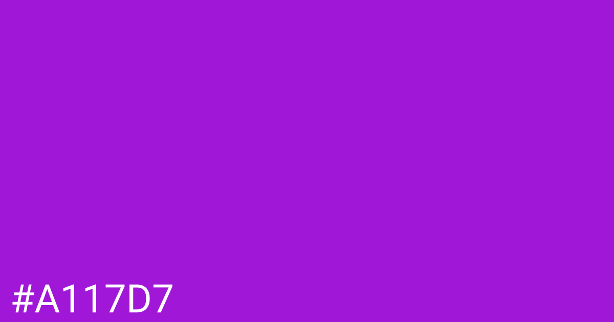 Hex color #a117d7 graphic