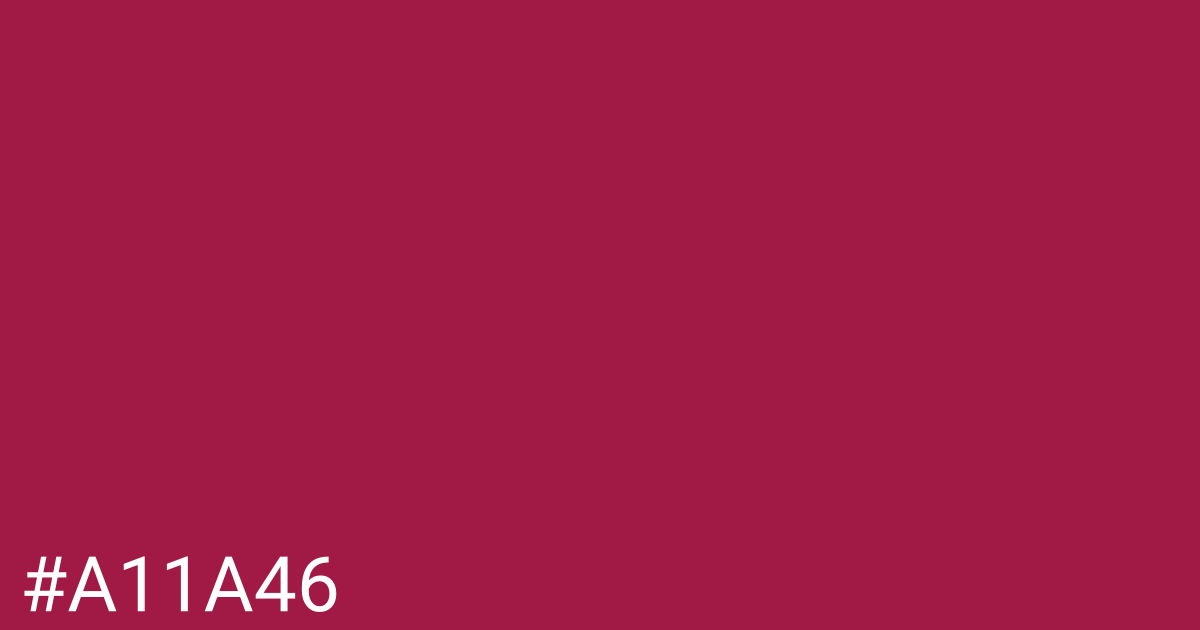 Hex color #a11a46 graphic