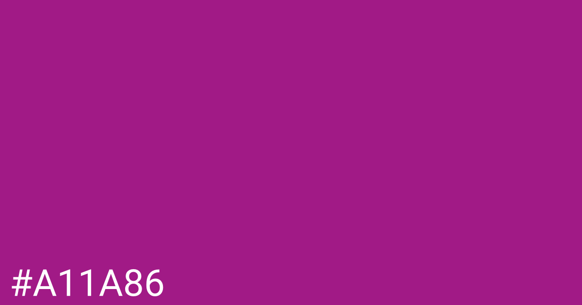 Hex color #a11a86 graphic