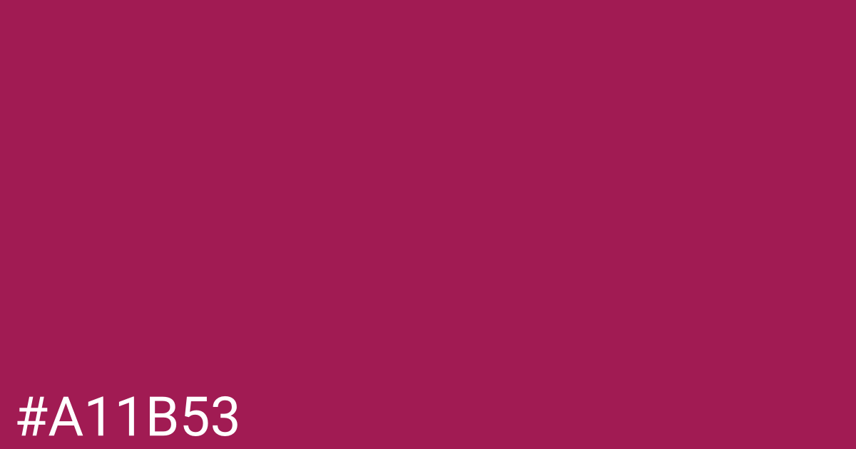 Hex color #a11b53 graphic