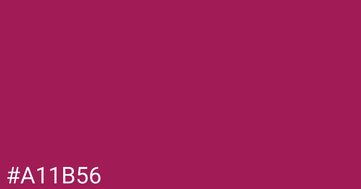 Hex color #a11b56 graphic