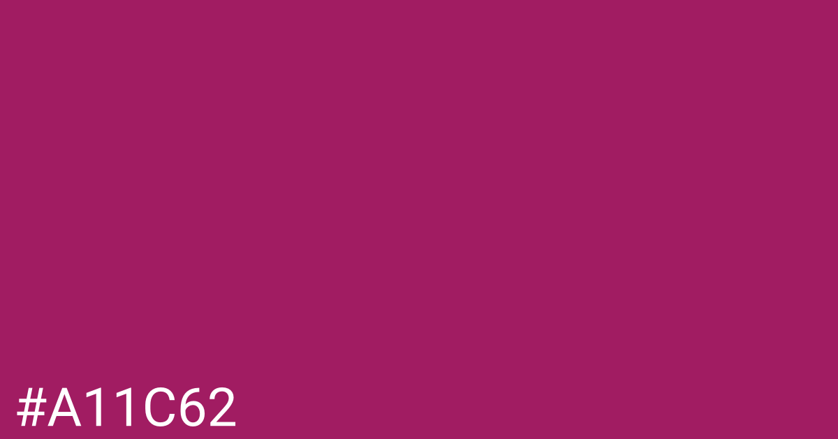 Hex color #a11c62 graphic