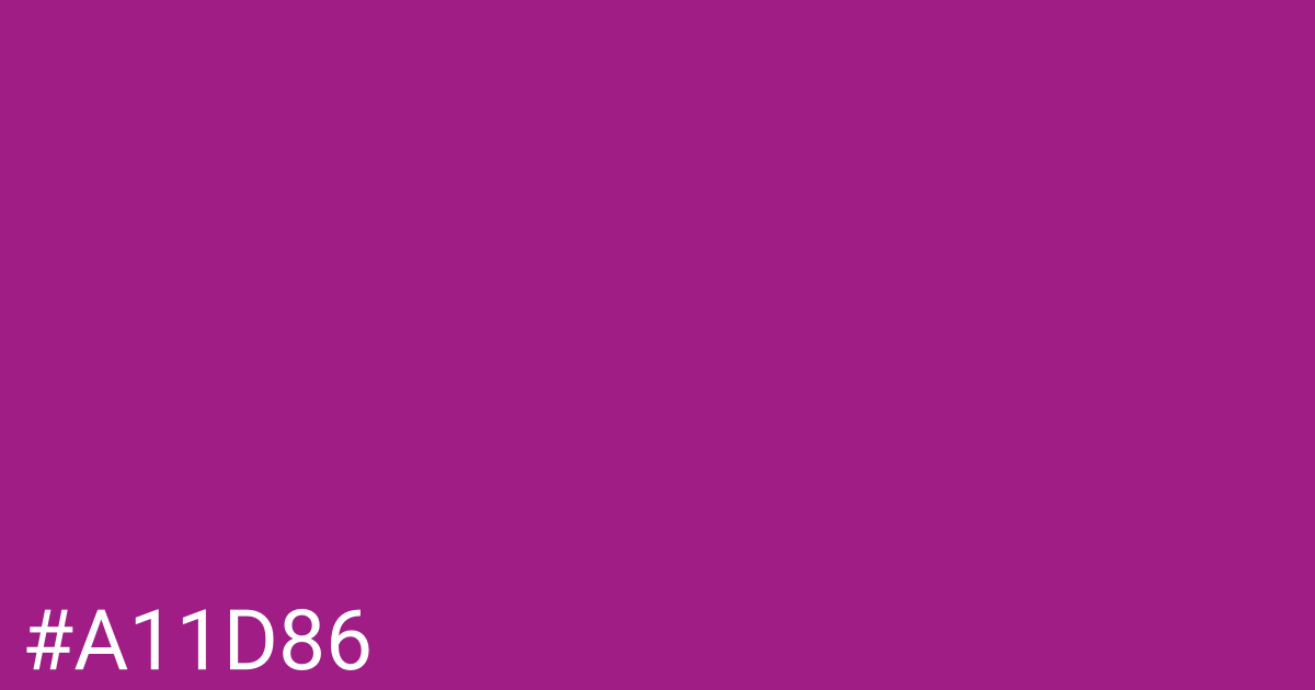Hex color #a11d86 graphic