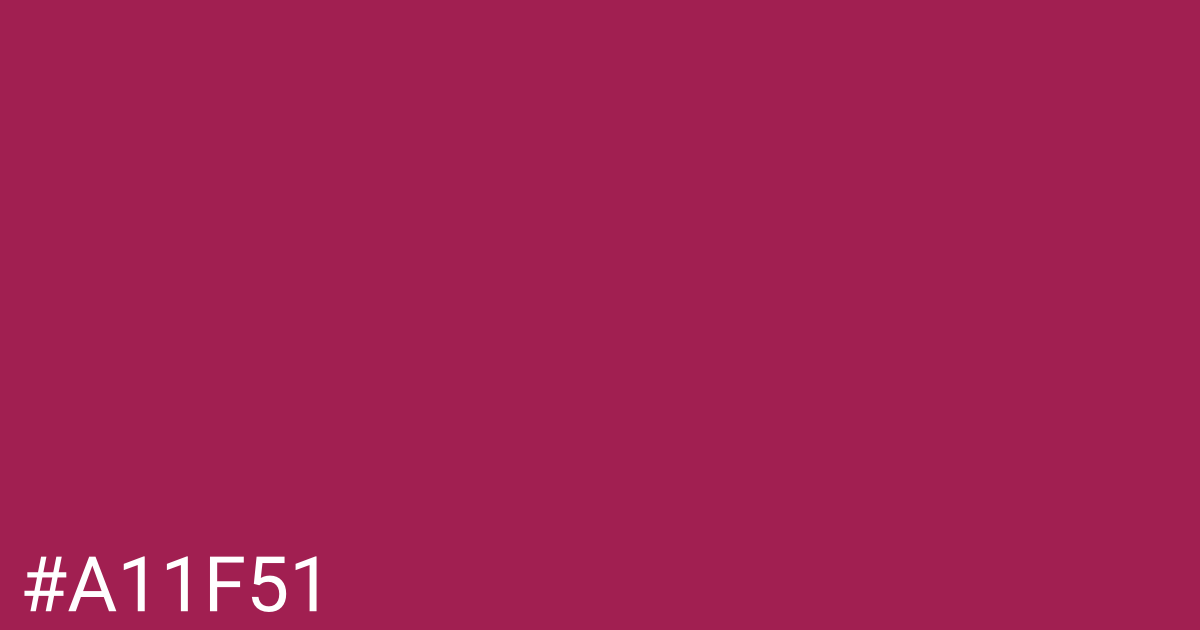 Hex color #a11f51 graphic