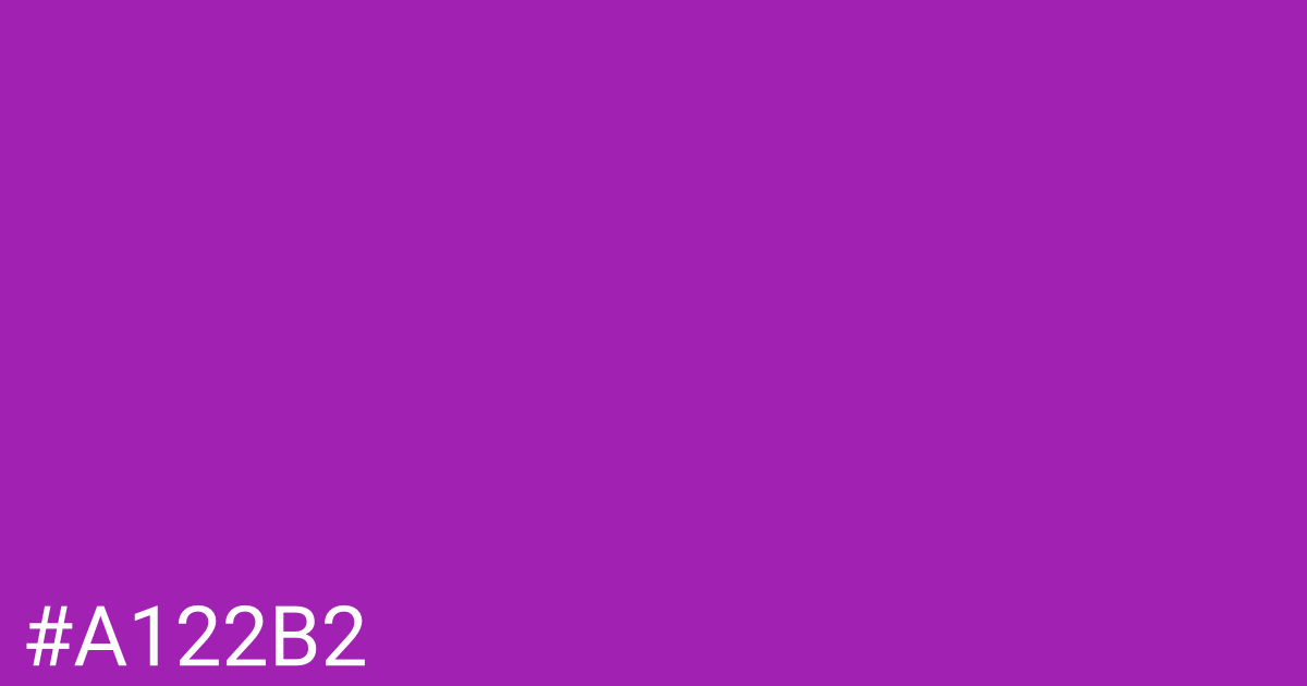 Hex color #a122b2 graphic