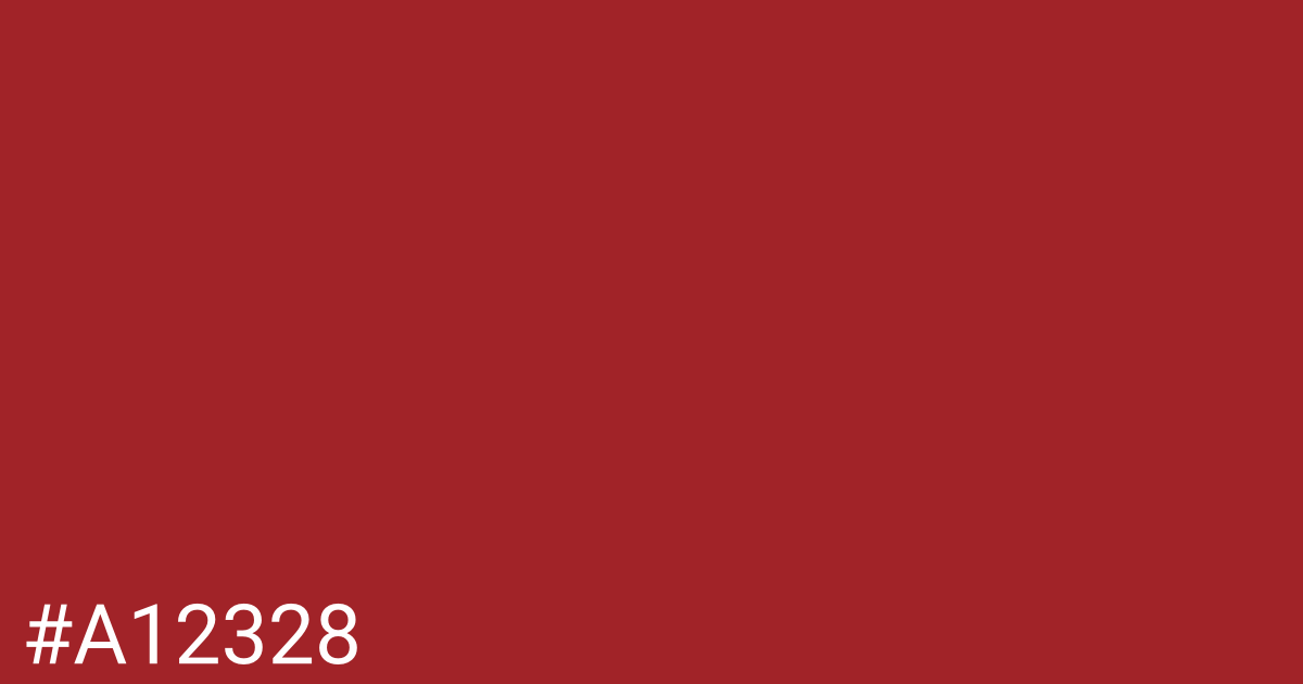 Hex color #a12328 graphic