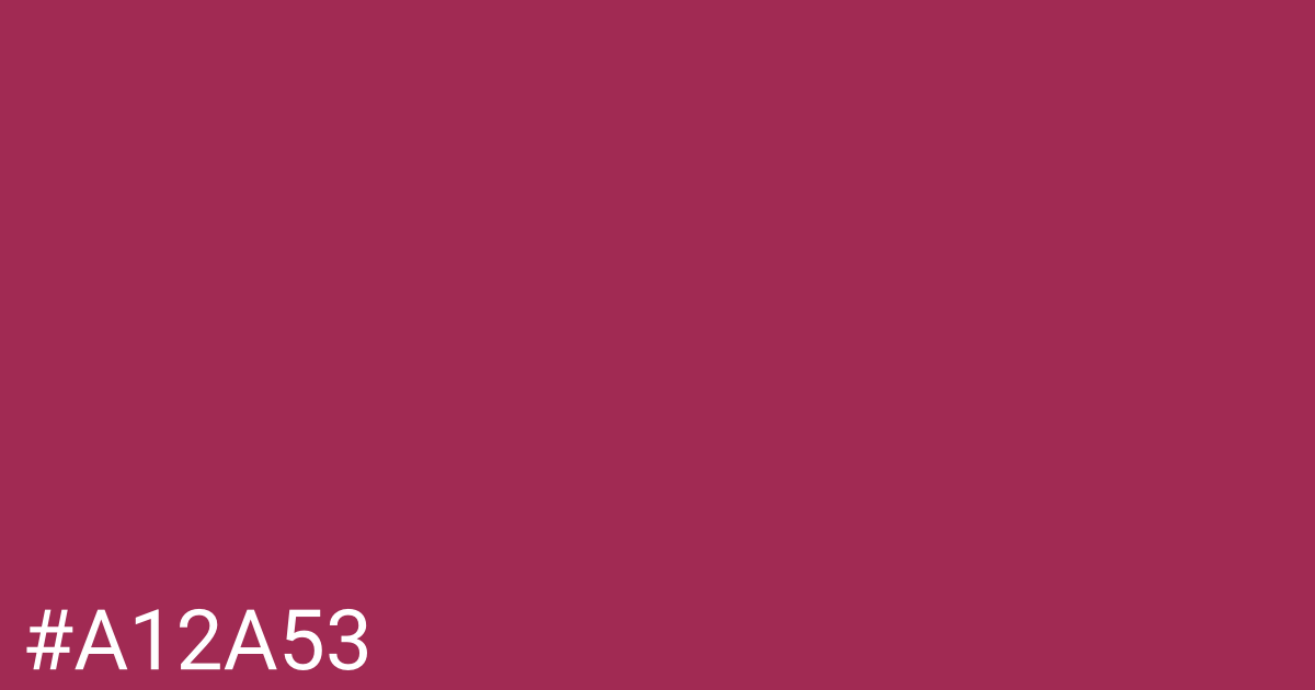 Hex color #a12a53 graphic