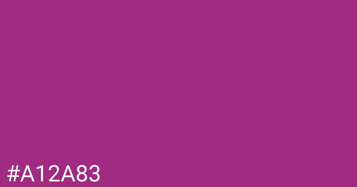 Hex color #a12a83 graphic