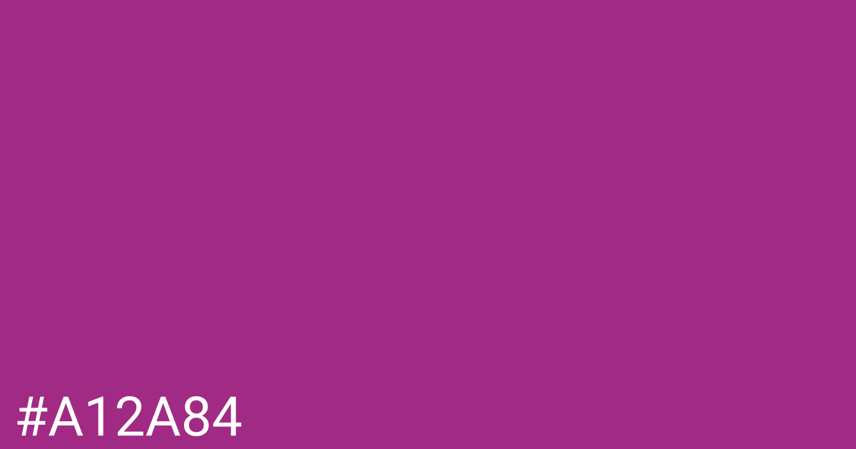 Hex color #a12a84 graphic