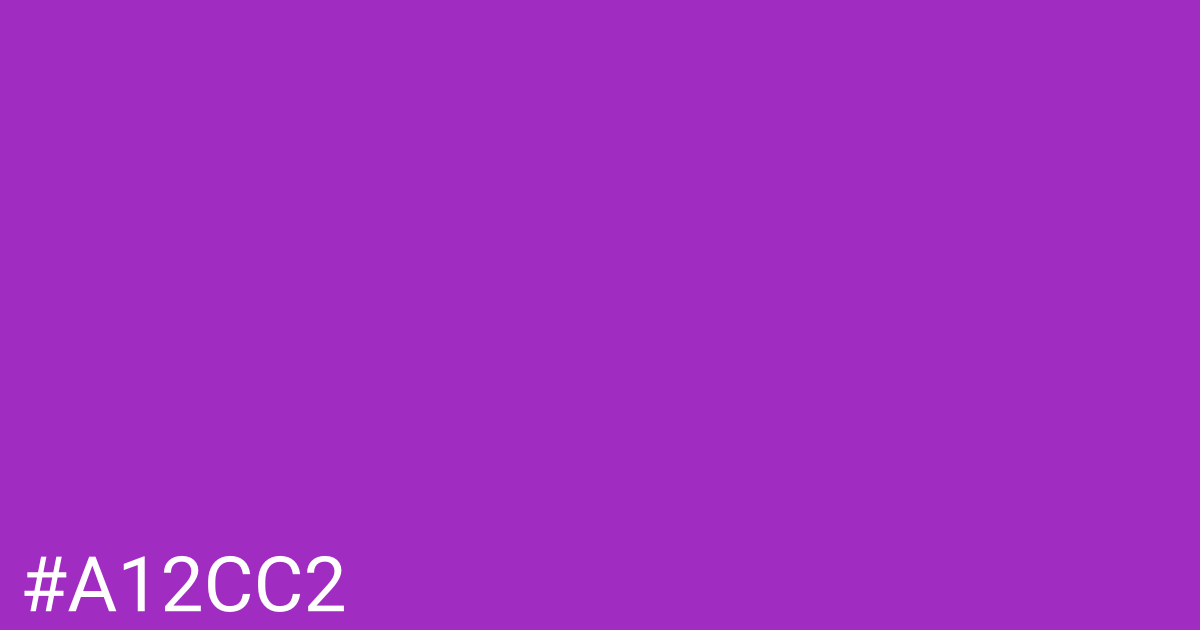 Hex color #a12cc2 graphic