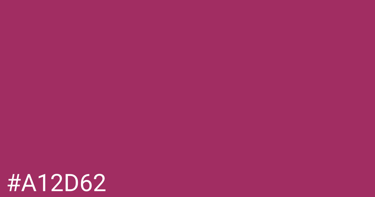 Hex color #a12d62 graphic