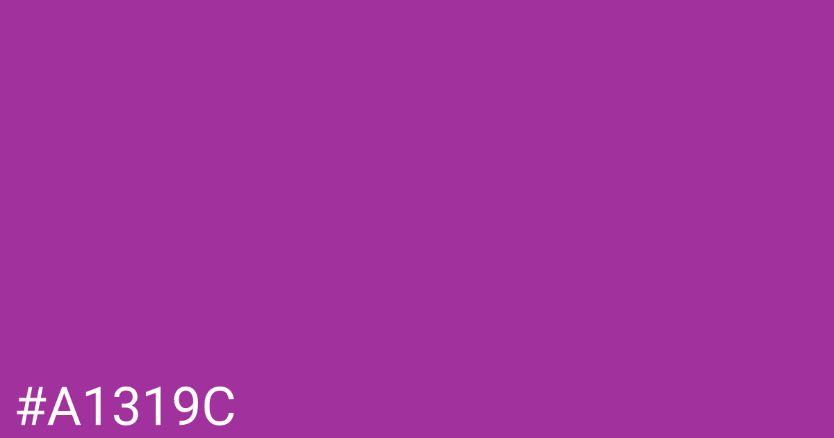 Hex color #a1319c graphic
