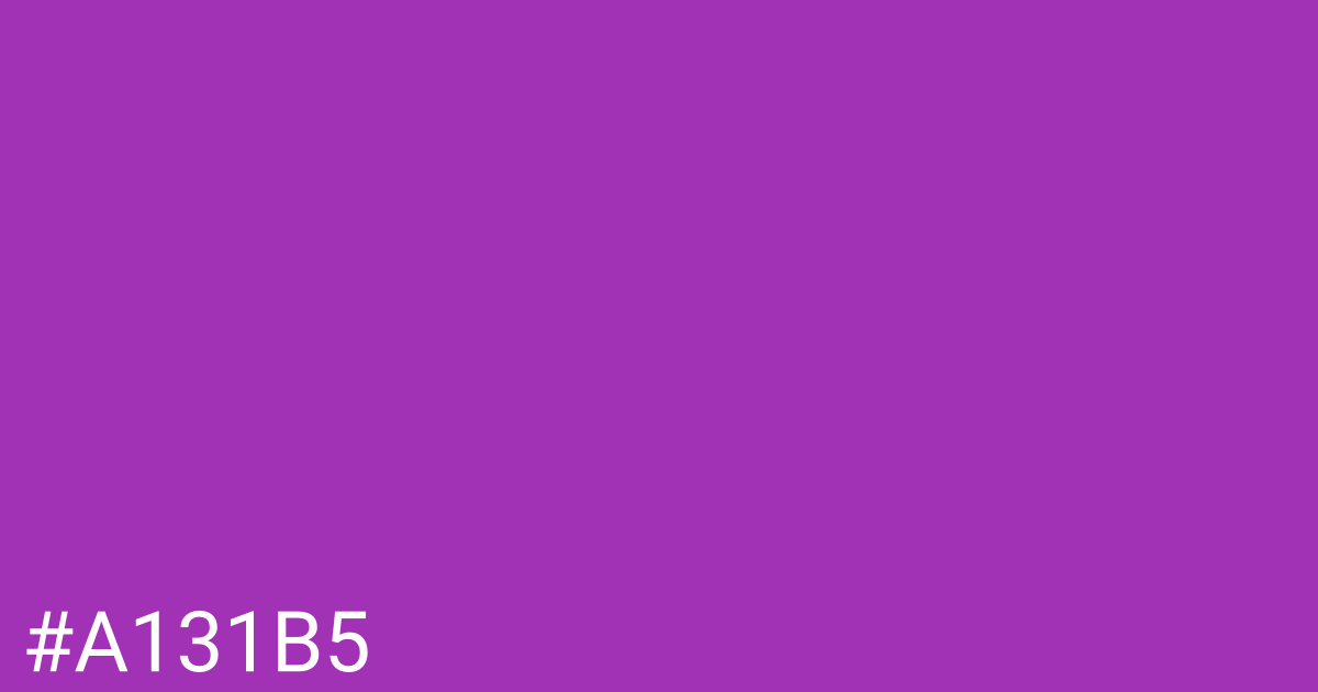 Hex color #a131b5 graphic