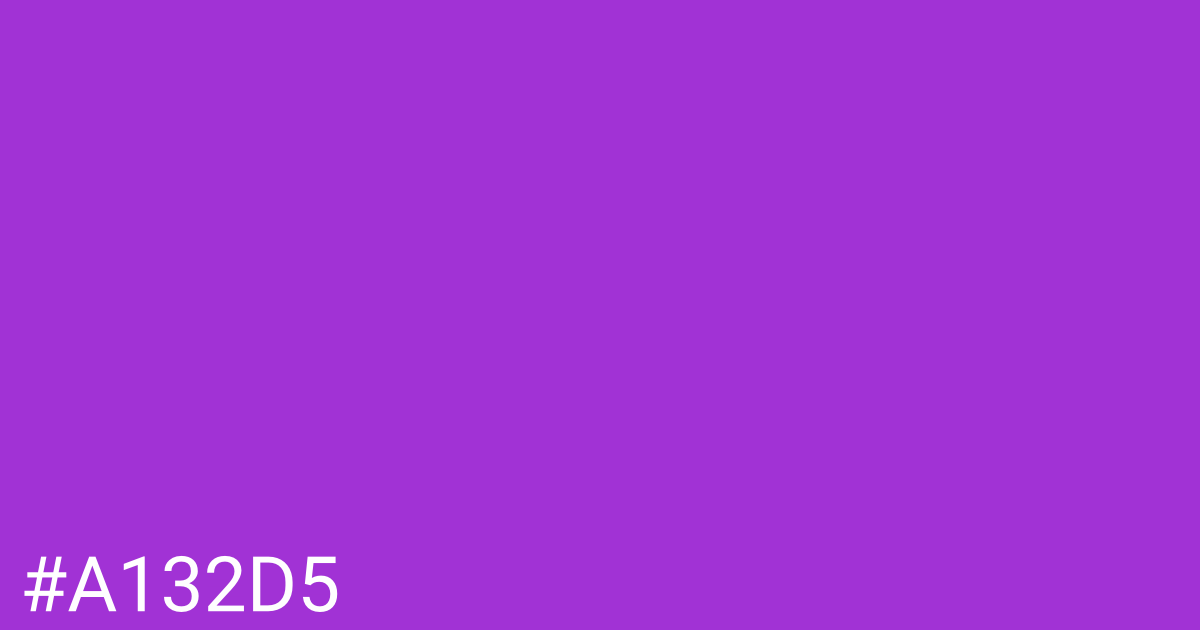 Hex color #a132d5 graphic