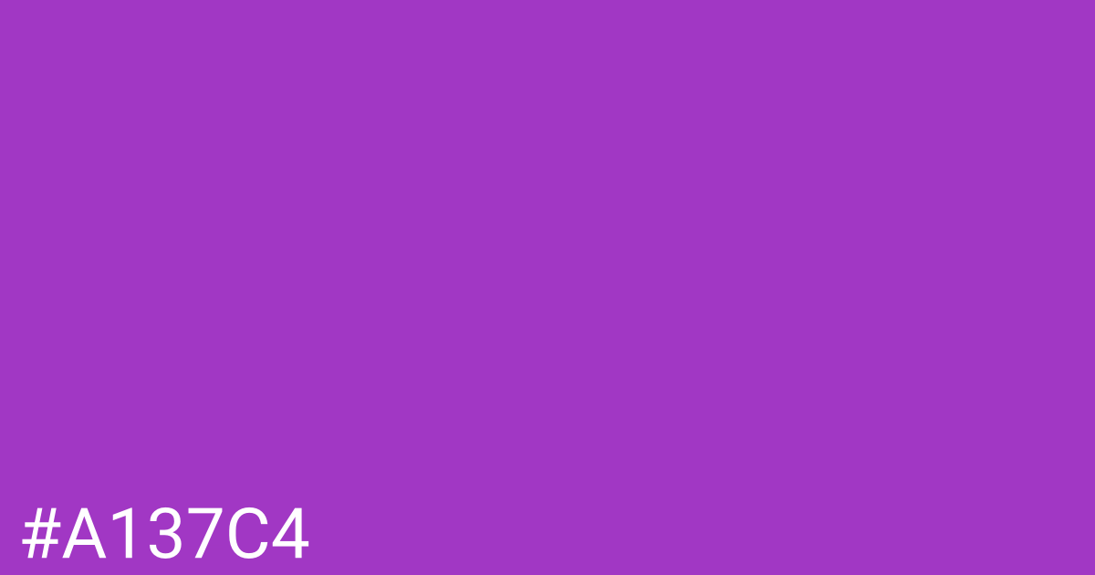 Hex color #a137c4 graphic