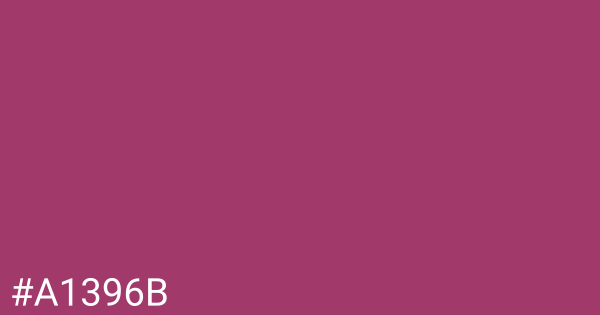 Hex color #a1396b graphic