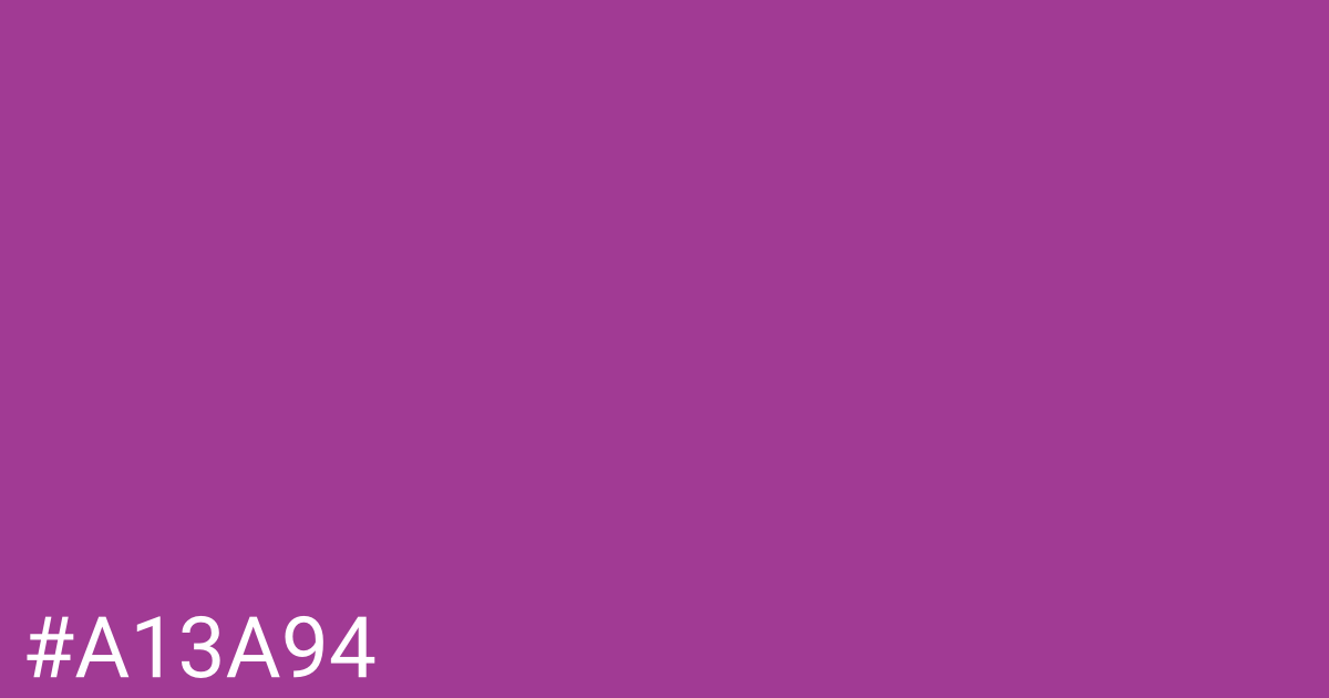 Hex color #a13a94 graphic