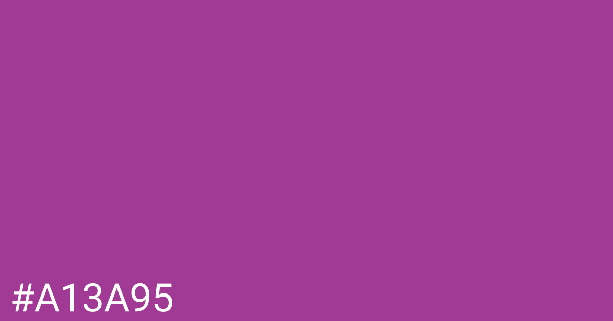 Hex color #a13a95 graphic