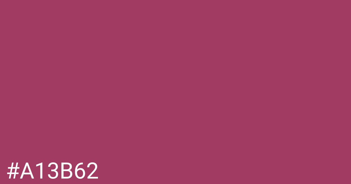 Hex color #a13b62 graphic