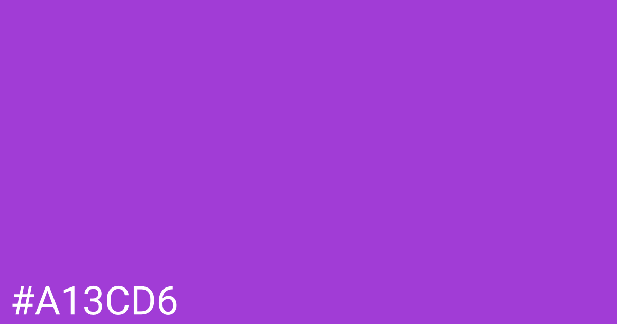 Hex color #a13cd6 graphic