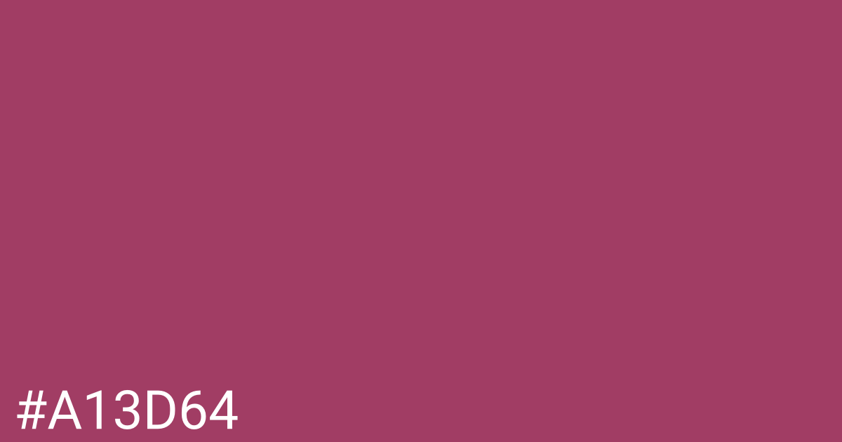 Hex color #a13d64 graphic