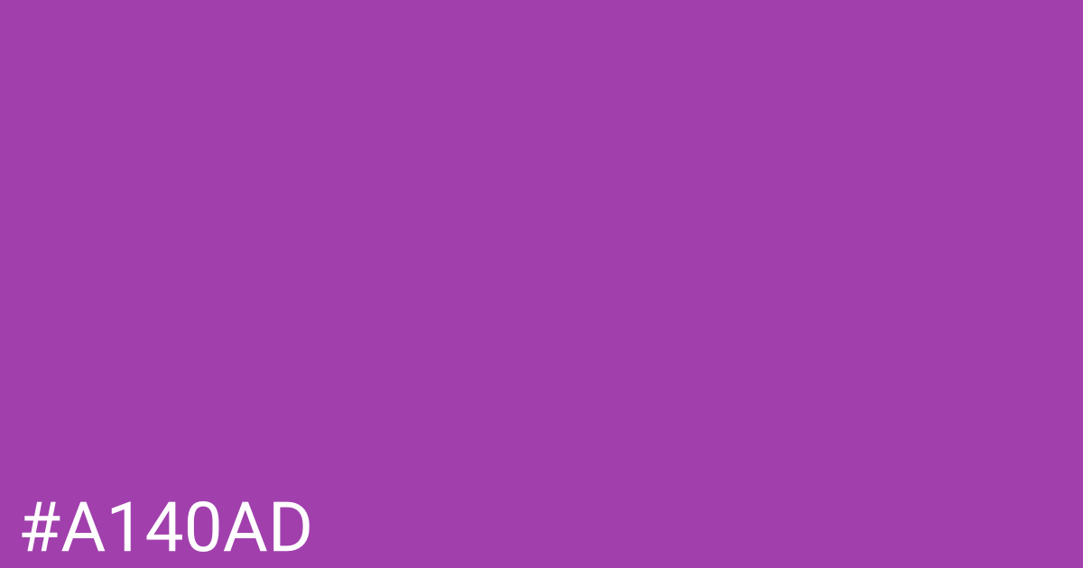 Hex color #a140ad graphic
