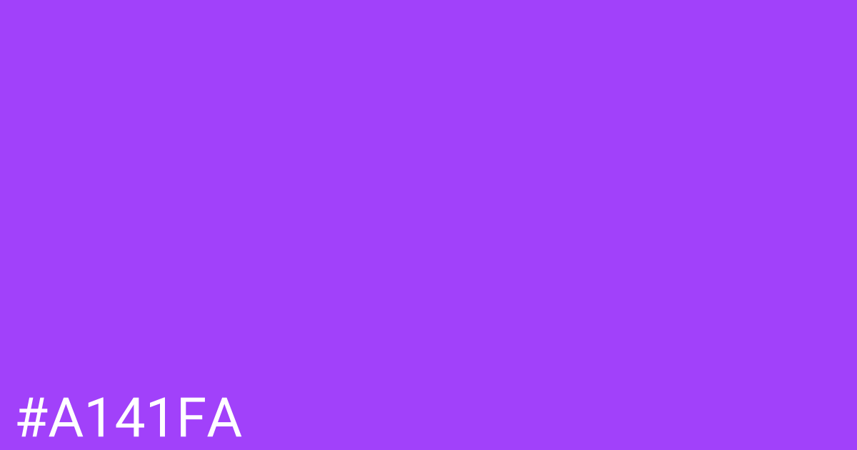 Hex color #a141fa graphic