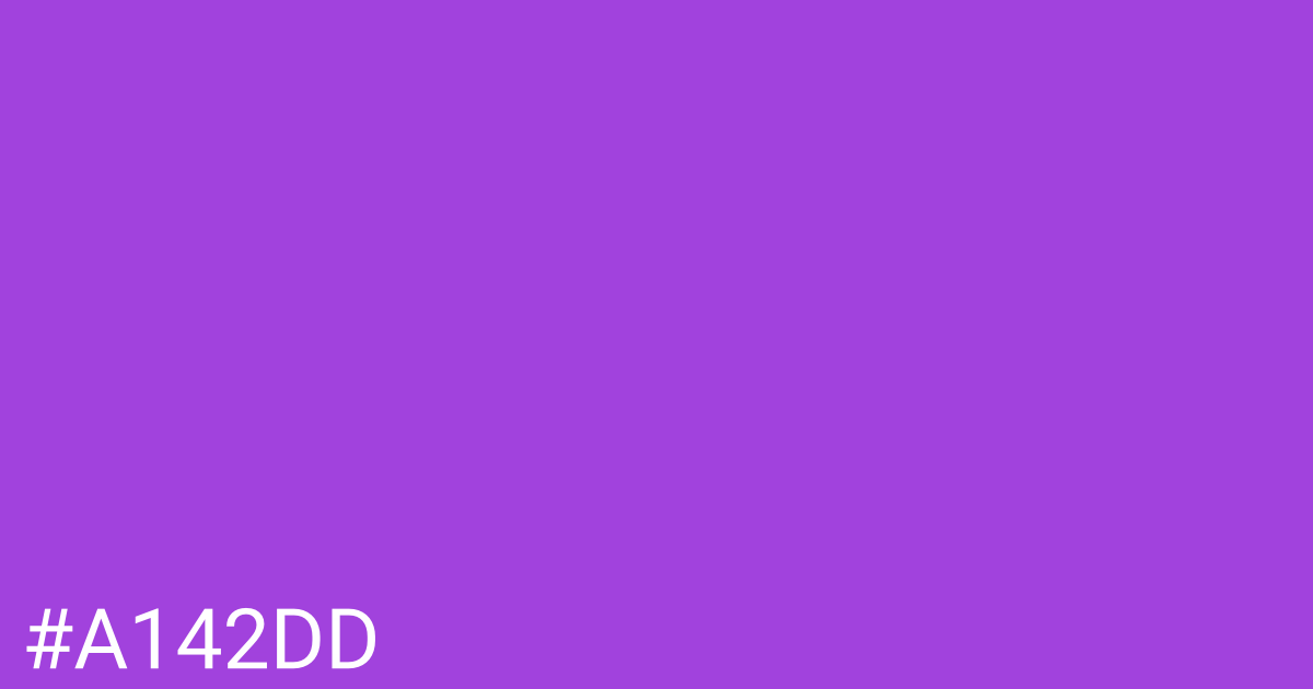 Hex color #a142dd graphic