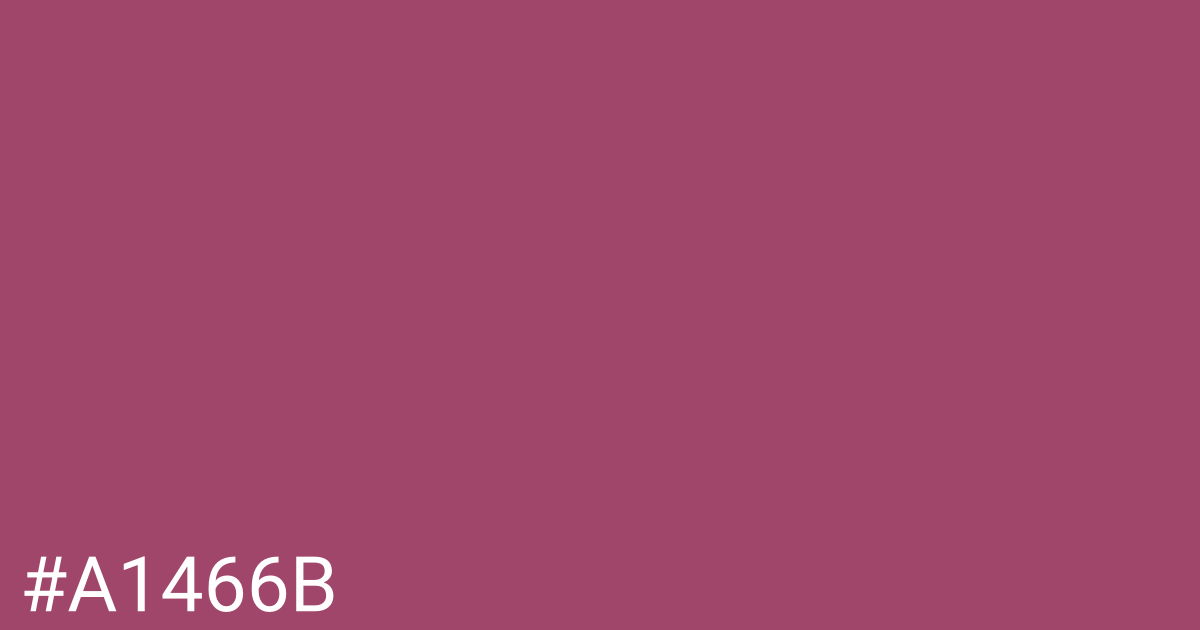 Hex color #a1466b graphic