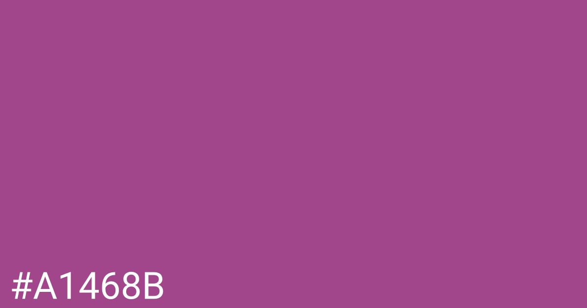 Hex color #a1468b graphic