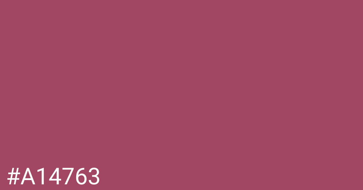 Hex color #a14763 graphic