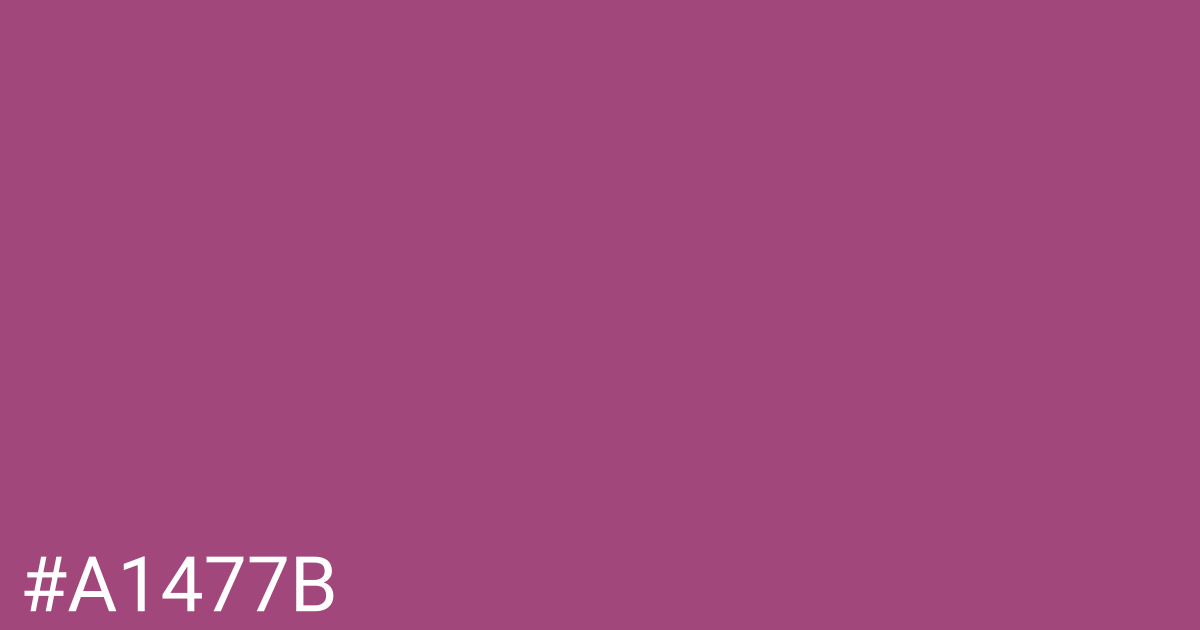 Hex color #a1477b graphic