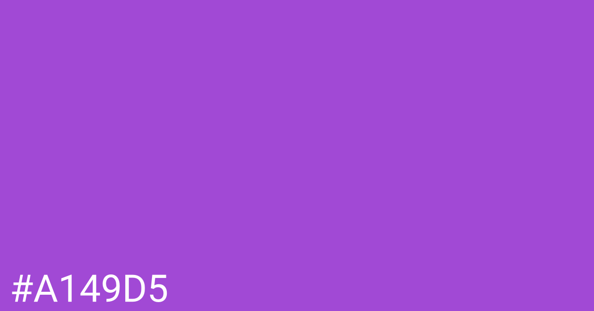 Hex color #a149d5 graphic