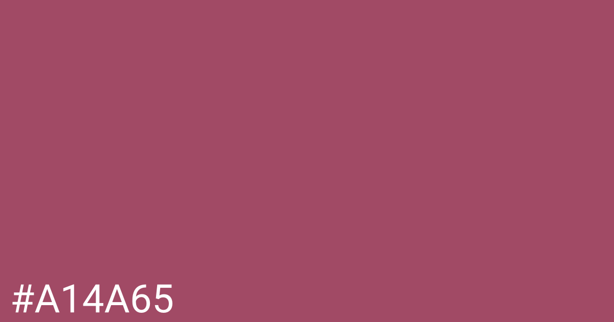 Hex color #a14a65 graphic