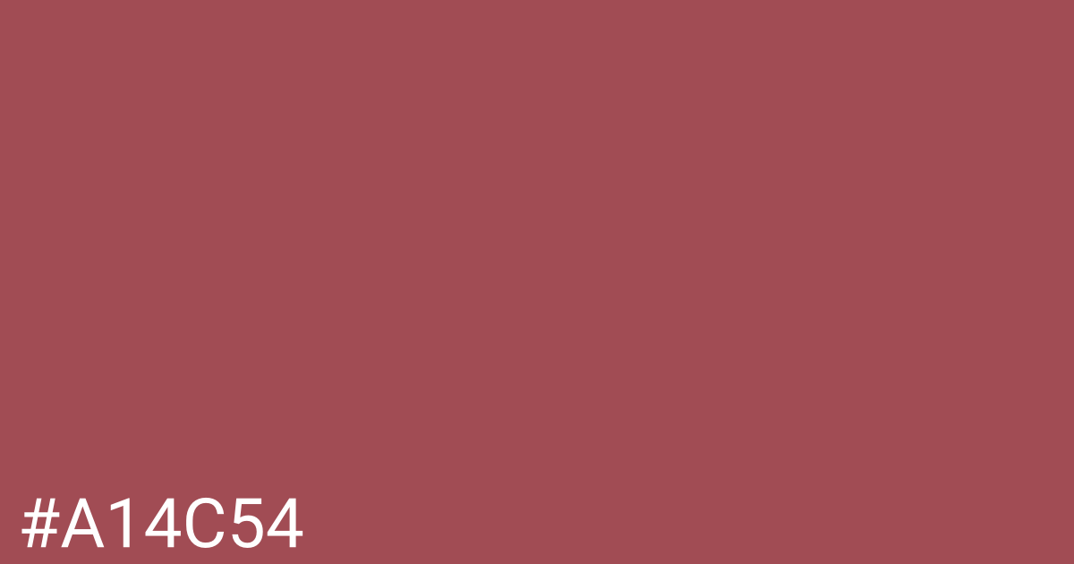 Hex color #a14c54 graphic