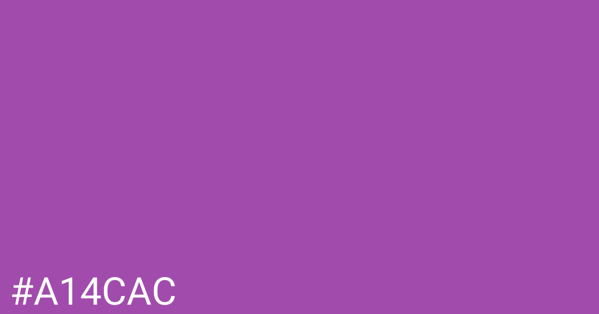 Hex color #a14cac graphic