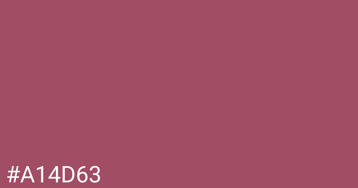 Hex color #a14d63 graphic