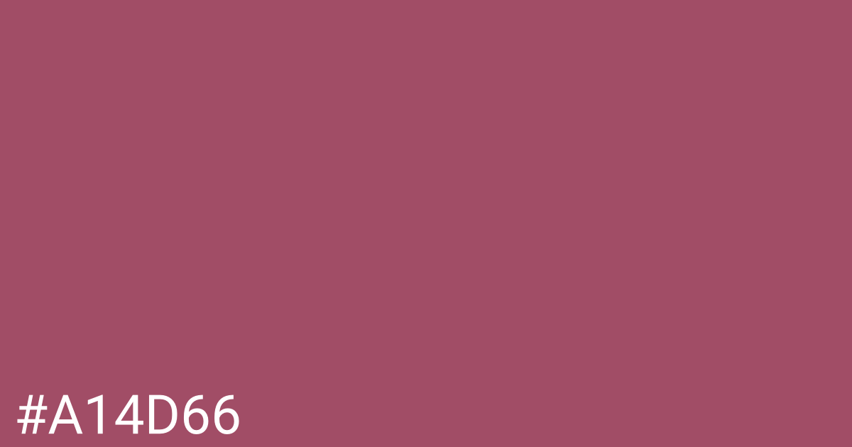 Hex color #a14d66 graphic