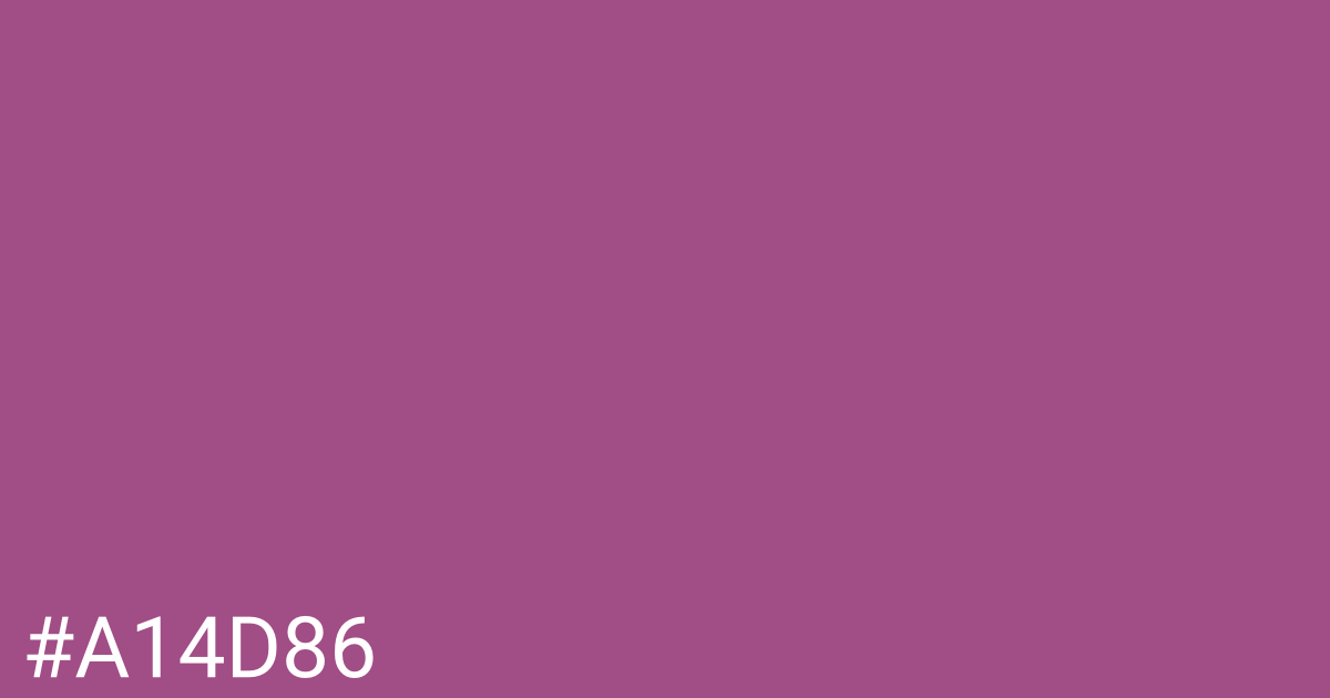 Hex color #a14d86 graphic