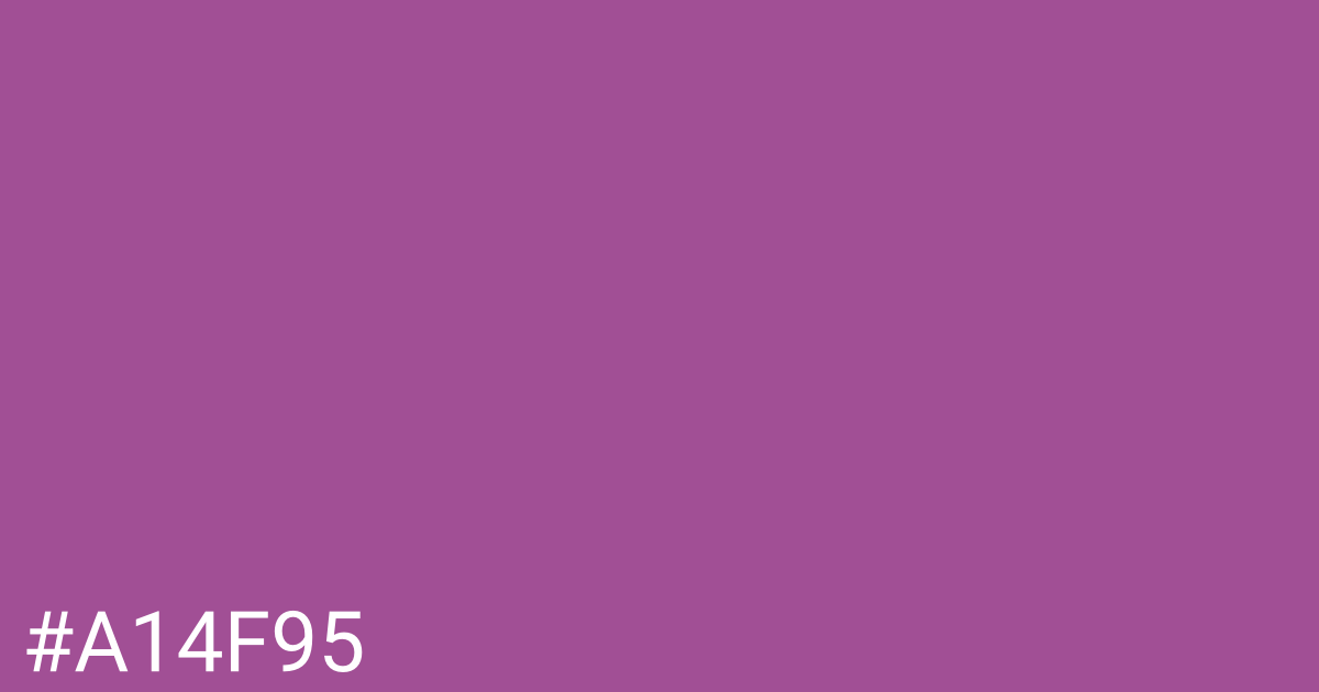 Hex color #a14f95 graphic