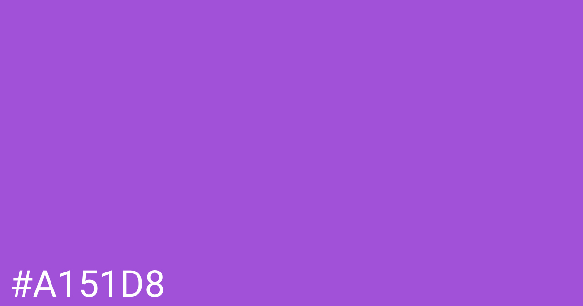 Hex color #a151d8 graphic