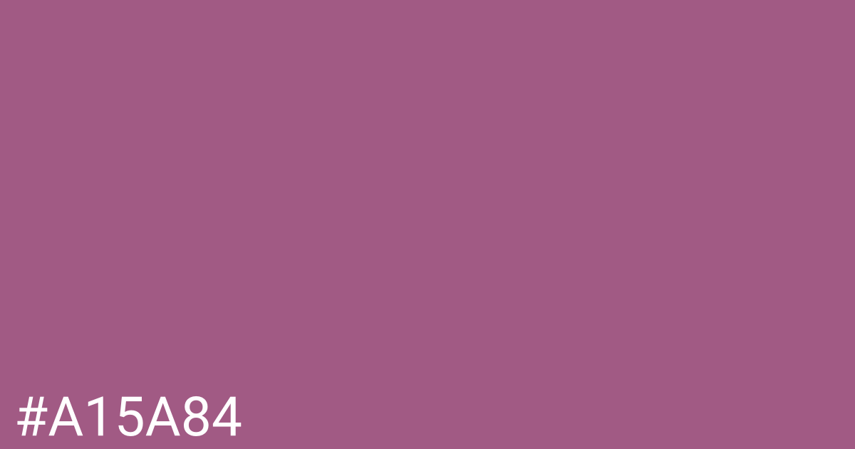 Hex color #a15a84 graphic