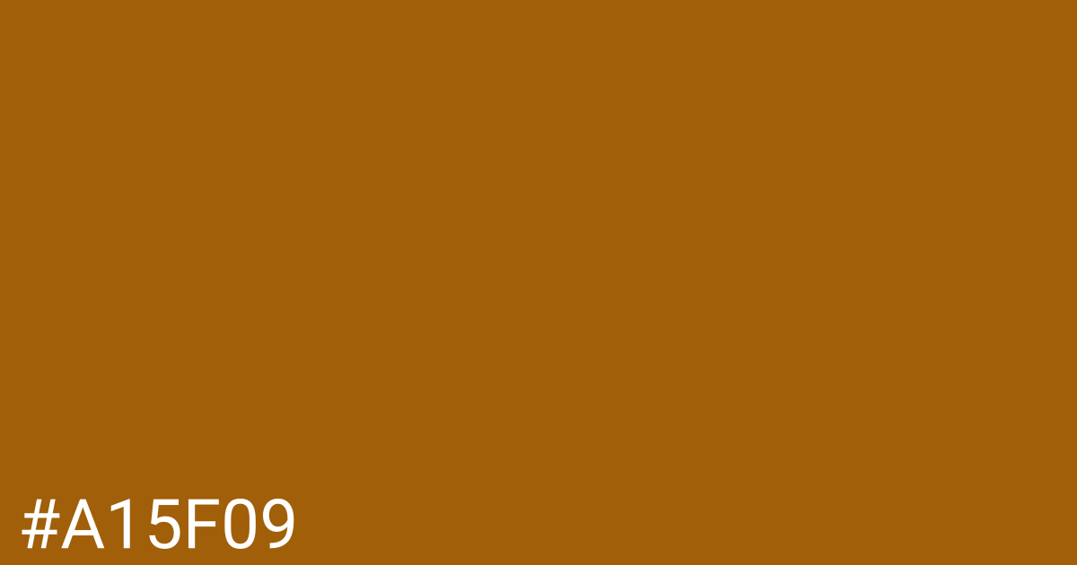 Hex color #a15f09 graphic