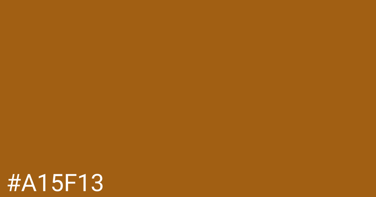 Hex color #a15f13 graphic