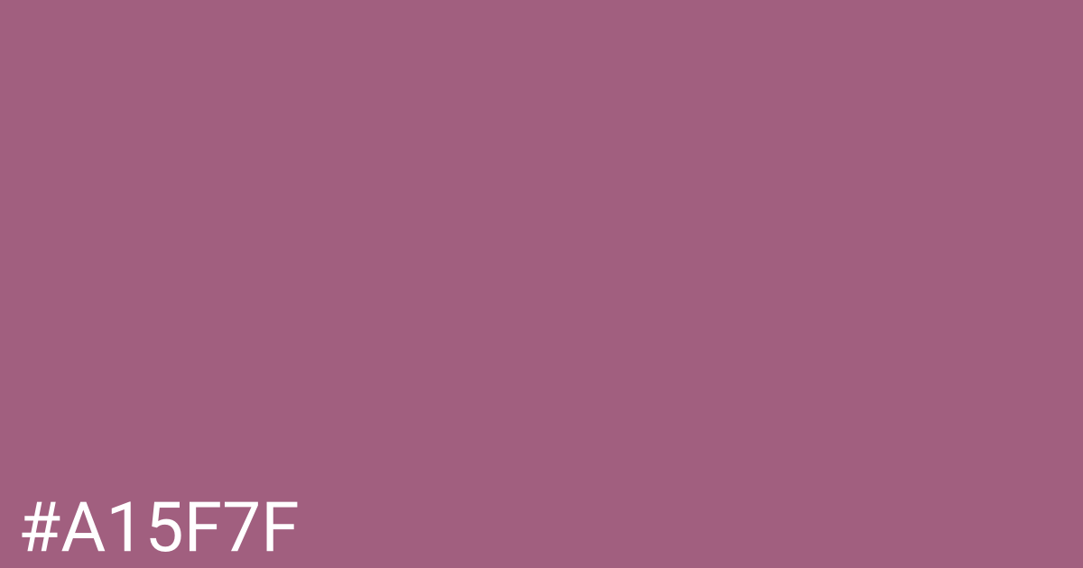 Hex color #a15f7f graphic