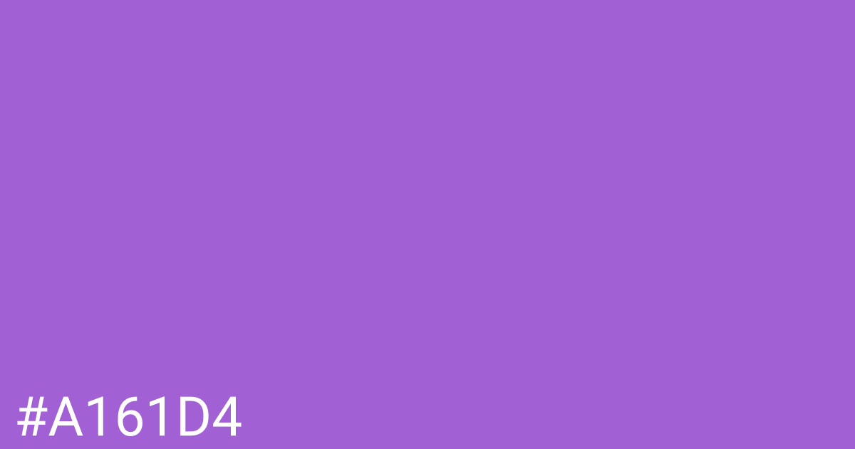 Hex color #a161d4 graphic