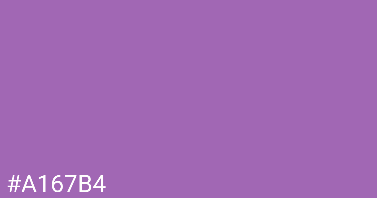 Hex color #a167b4 graphic